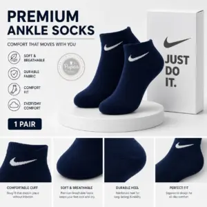 Ankle Socks 5 Pair Pack