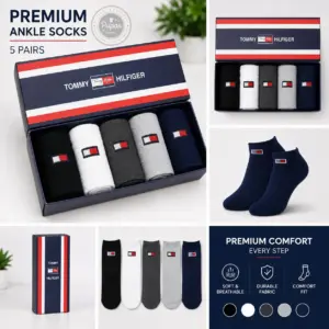 Ankle Socks 5 Pair Pack