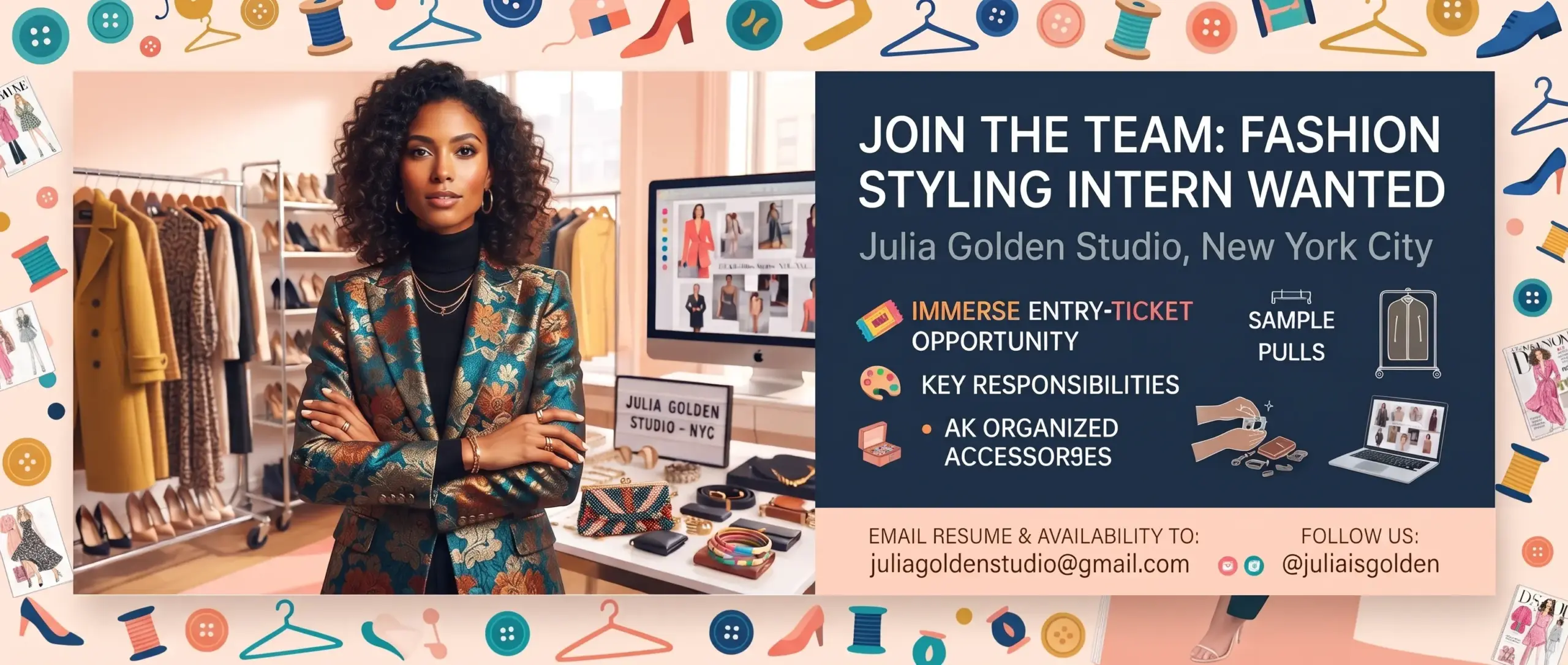 Fashion Styling Intern Position in New York