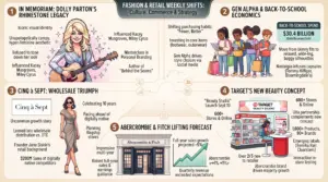Fashion Industry Briefing: Remembering Dolly Parton’s Style Legacy, Gen Alpha’s Retail Power, and Key Moves at Target and Abercrombie