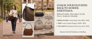 Ace Back-to-School Style with Chic Coach Handbags for Fall