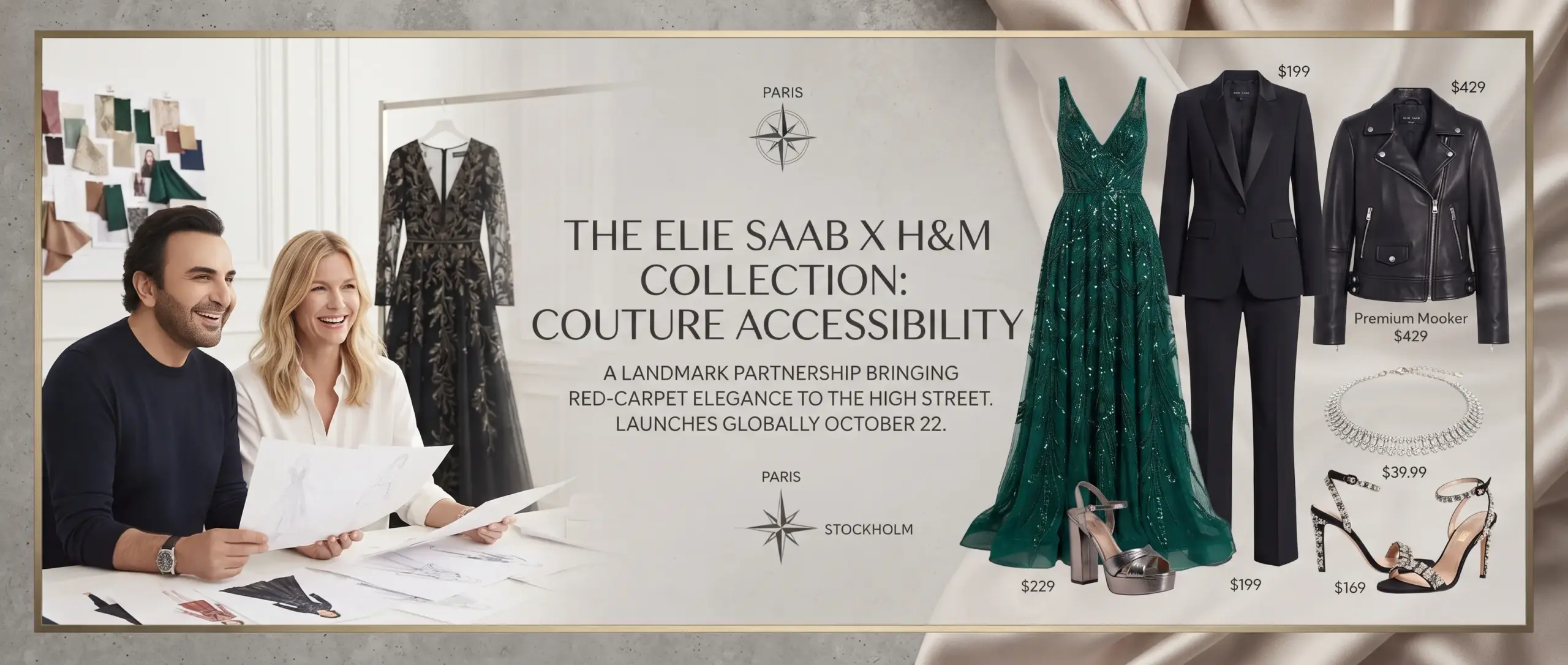 Elie Saab x H&M Collaboration