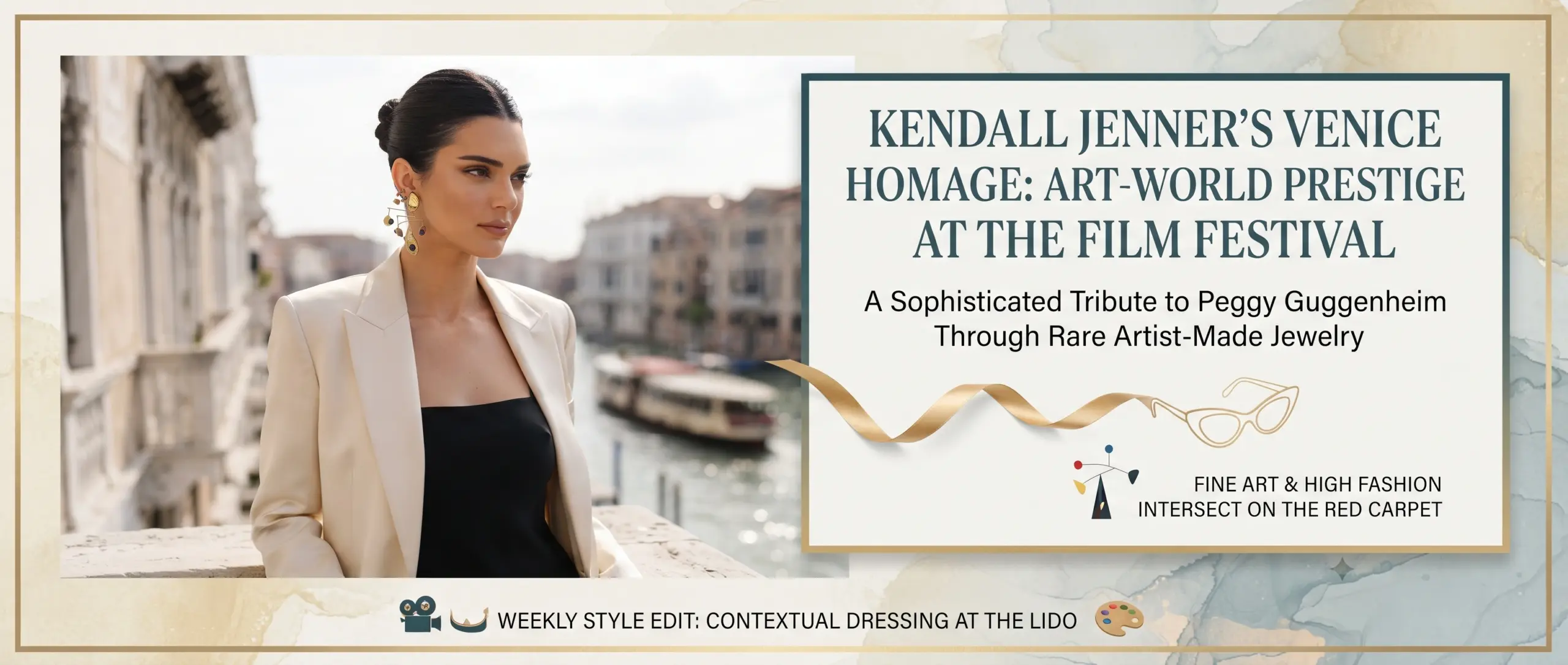 Kendall Jenner Channels Peggy Guggenheim with