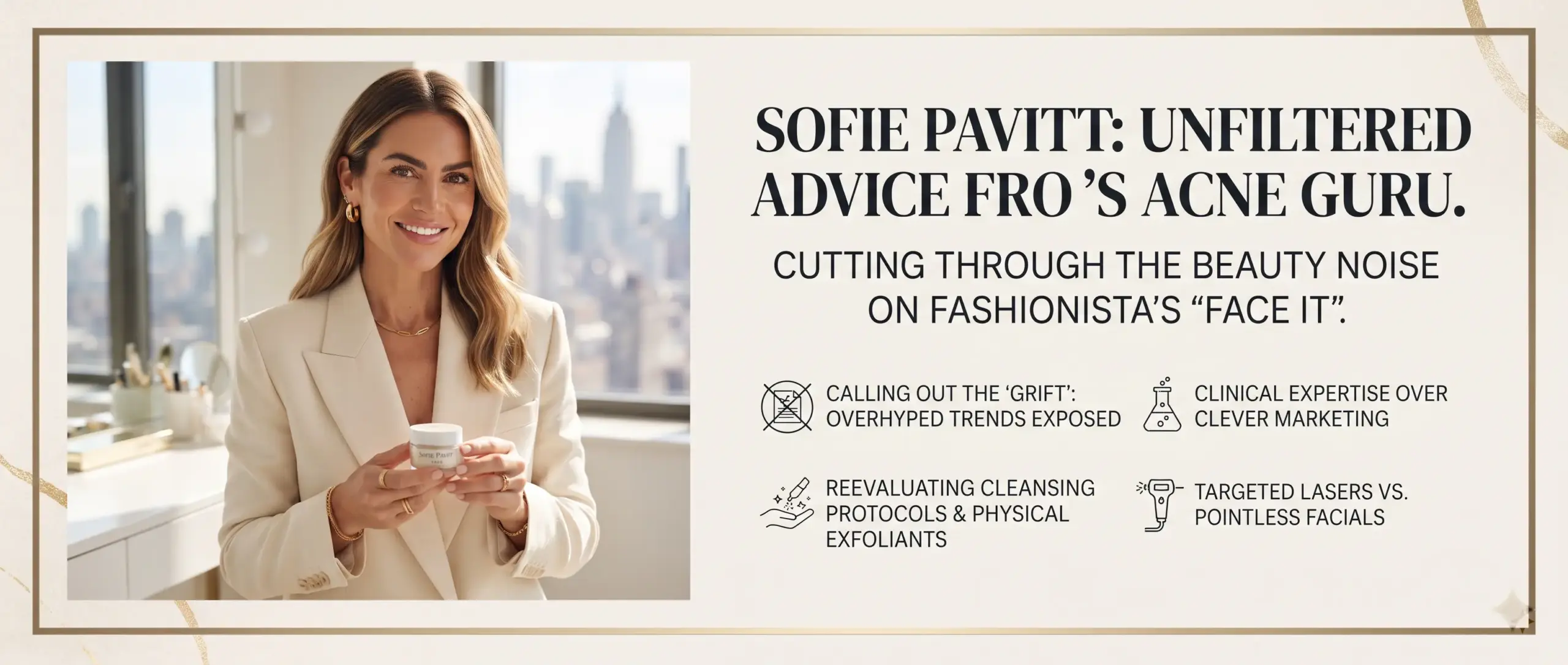 Sofie Pavitt on Common Beauty Trends